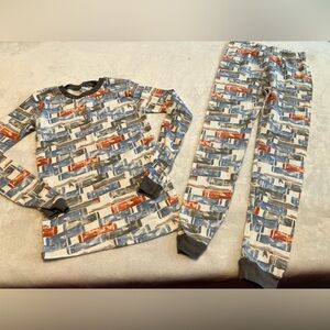 Burt's Bees Multicolor Book Print Pajama Set